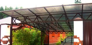 Do-it-yourself polycarbonate canopies for a private house: photos of modern canopies