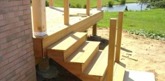 DIY porch steps