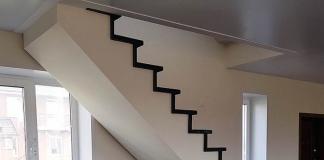 Cover a metal staircase with wood from below